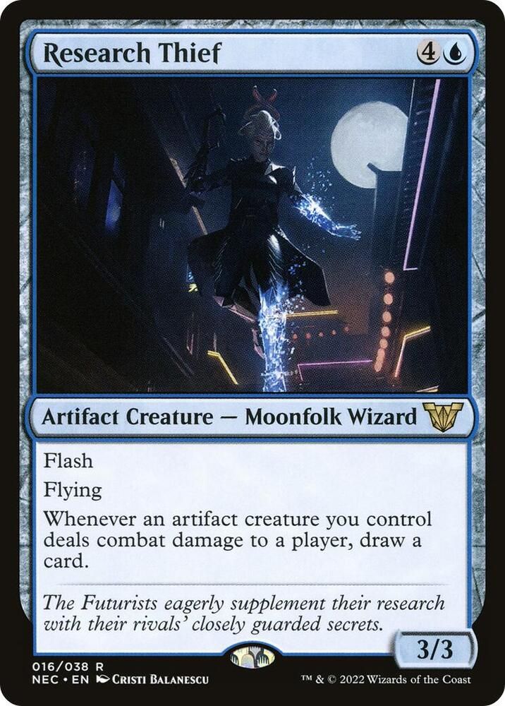 Research Thief - Commander: Kamigawa: Neon Dynasty (NEC) Commander: Kamigawa: Neon Dynasty