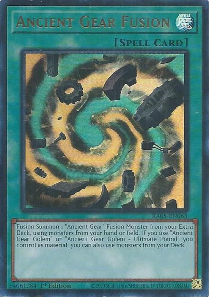 Ancient Gear Fusion (Ultra Rare) - Rarity Collection 5 (RA05)