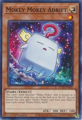 Mokey Mokey Adrift - POTE-EN030 - Common 1st Edition Power of the Elements 1st Edition Singles