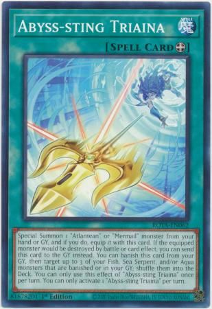 Abyss-sting Triaina - ROTA-EN062 - Common 1st Edition Rage of the Abyss 1st Edition Singles