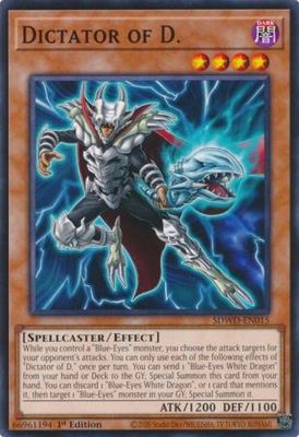 Dictator of D. - SDWD-EN015 - Common 1st Edition Blue-Eyes White Destiny [SDWD] 1st Edition Singles