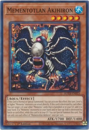 Mementotlan Akihiron - ROTA-EN015 - Common 1st Edition Rage of the Abyss 1st Edition Singles