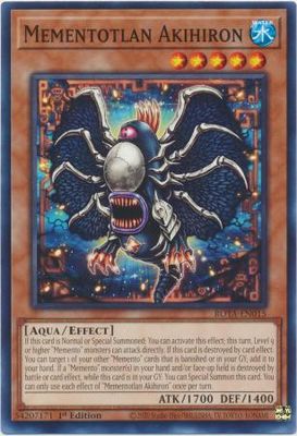 Mementotlan Akihiron - ROTA-EN015 - Common 1st Edition Rage of the Abyss 1st Edition Singles