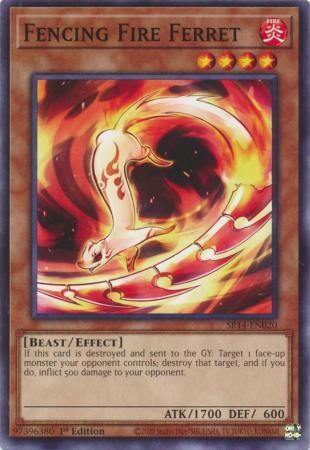 Fencing Fire Ferret - SR14-EN020 - Common 1st Edition Fire Kings 1st Edition Singles