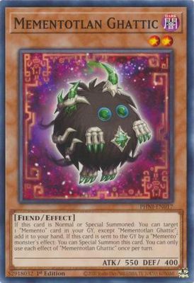 Mementotlan Ghattic - PHNI-EN017 - Common 1st Edition Phantom Nightmare 1st Edition Singles