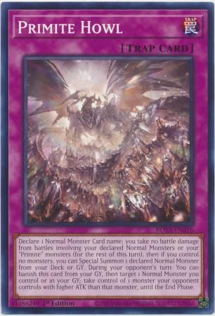 Primite Howl - ROTA-EN076 - Common 1st Edition Rage of the Abyss 1st Edition Singles