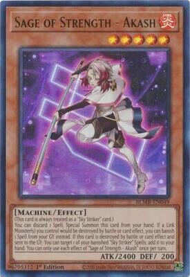 Sage of Strength - Akash - BLMR-EN049 - Ultra Rare 1st Edition Monstrous Revenge 1st Edition Singles
