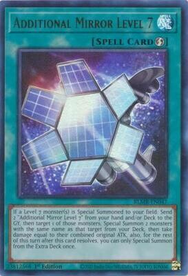 Additional Mirror Level 7 - BLMR-EN047 - Ultra Rare 1st Edition Monstrous Revenge 1st Edition Singles