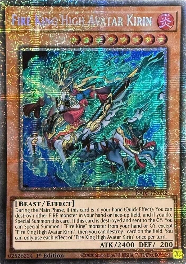 Fire King High Avatar Kirin (Starlight Rare) - Rarity Collection 5 (RA05)