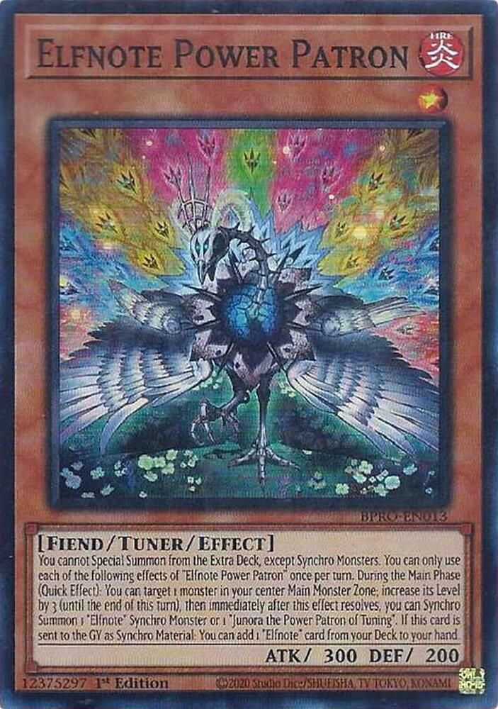 Elfnote Power Patron - Burst Protocol (BPRO) Burst Protocol Super Rare *Espanol*