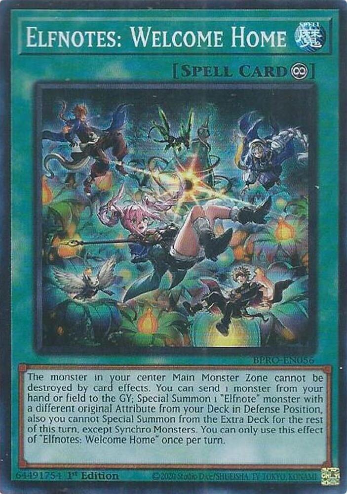 SJF Elfnotes: Welcome Home - Burst Protocol (BPRO) Burst Protocol Super Rare *Espanol*