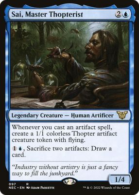 Sai, Master Thopterist - Commander: Kamigawa: Neon Dynasty (NEC) Commander: Kamigawa: Neon Dynasty