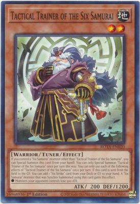 Tactical Trainer of the Six Samurai - ROTA-EN020 - Common 1st Edition Rage of the Abyss 1st Edition Singles