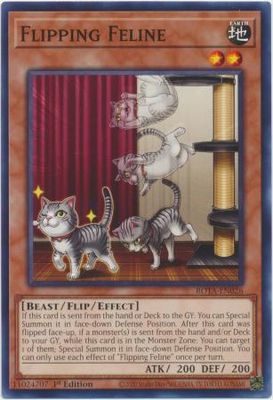 Flipping Feline - ROTA-EN026 - Common 1st Edition Rage of the Abyss 1st Edition Singles