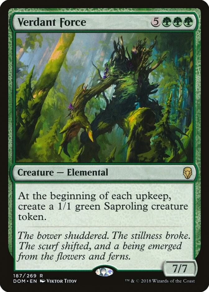 Verdant Force - Dominaria (DOM) Foil