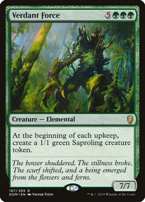 Verdant Force - Dominaria (DOM) Foil