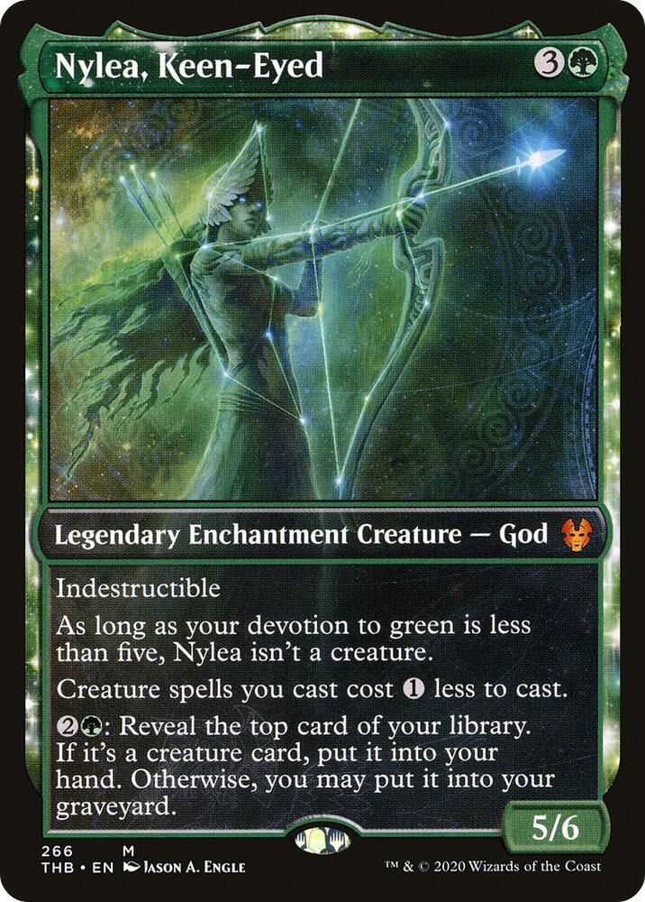 SJF Nylea, Keen-Eyed (Showcase) - Theros Beyond Death (THB)