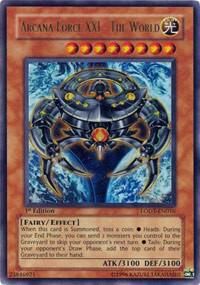 SJF Arcana Force XXI - The World - Light of Destruction (LODT) Ultra Rare