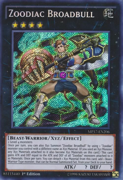 SJF Zoodiac Broadbull - 2017 Mega-Tins Mega Pack (MP17) Secret Rare