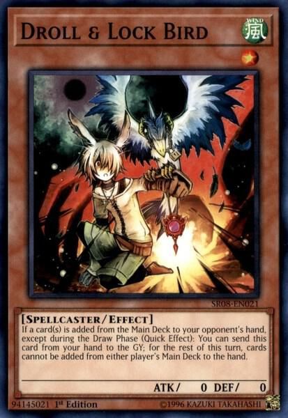 SJF Droll &amp; Lock Bird - Structure Deck: Order of the Spellcasters (SR08)