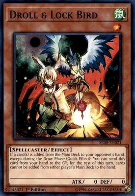 SJF Droll &amp; Lock Bird - Structure Deck: Order of the Spellcasters (SR08)