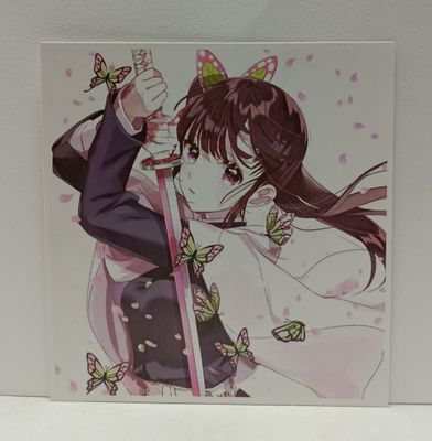 KM Postcard Kanao  Slayer Kimetsu no Yaiba  Tamaño 15 x 15 Cms