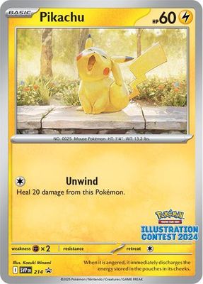 SJF Pikachu - 214 (Illustration Contest 2024) - SV: Scarlet &amp; Violet Promo Cards (SVP)