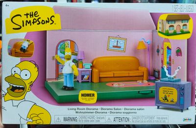 SH1 The Simpsons Living Room Diorama Set Homero Nuevo Sellado