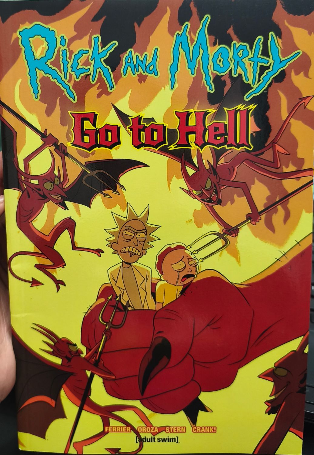 SH16 Rock and Morty Go To Hell Comic Libro Ingles