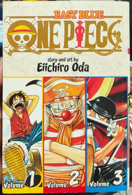 SH1 One Piece Manga Volumen 3 en 1 Ingles 1 al 3
