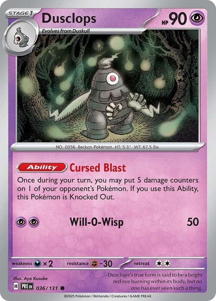 SH2 Dusclops - SV: Prismatic Evolutions (PRE)
