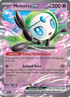 SH2 Meloetta ex - SV: Black Bolt (BLK) SV: Black Bolt