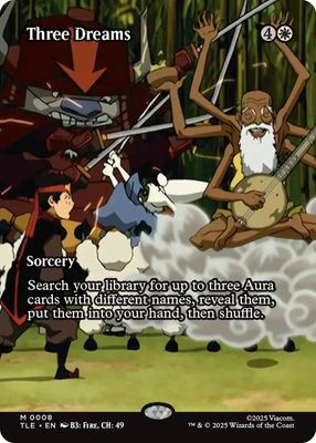 SJF Three Dreams (Borderless) - Avatar: The Last Airbender: Eternal-Legal (TLE) Foil