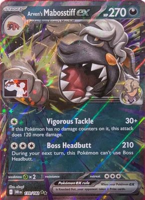 SJF Arven's Mabosstiff ex - 139/182 - Prize Pack Series Cards *Espanol*