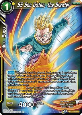 SH2 SS Son Goten, the Brawler - Cross Spirits (DBS-B14) Common Foil