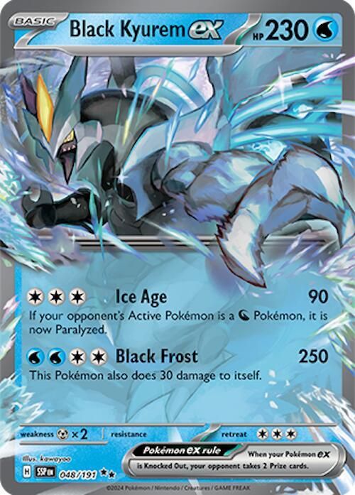 SJF Black Kyurem ex - 048/191 - SV08: Surging Sparks (SSP)