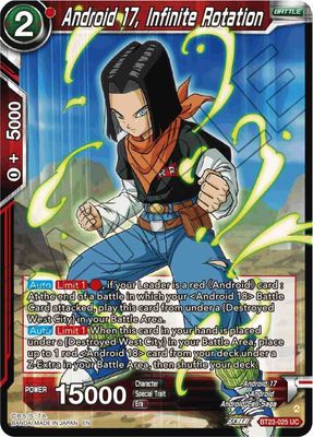 SH2 Android 17, Infinite Rotation - Perfect Combination (BT23) Uncommon Foil