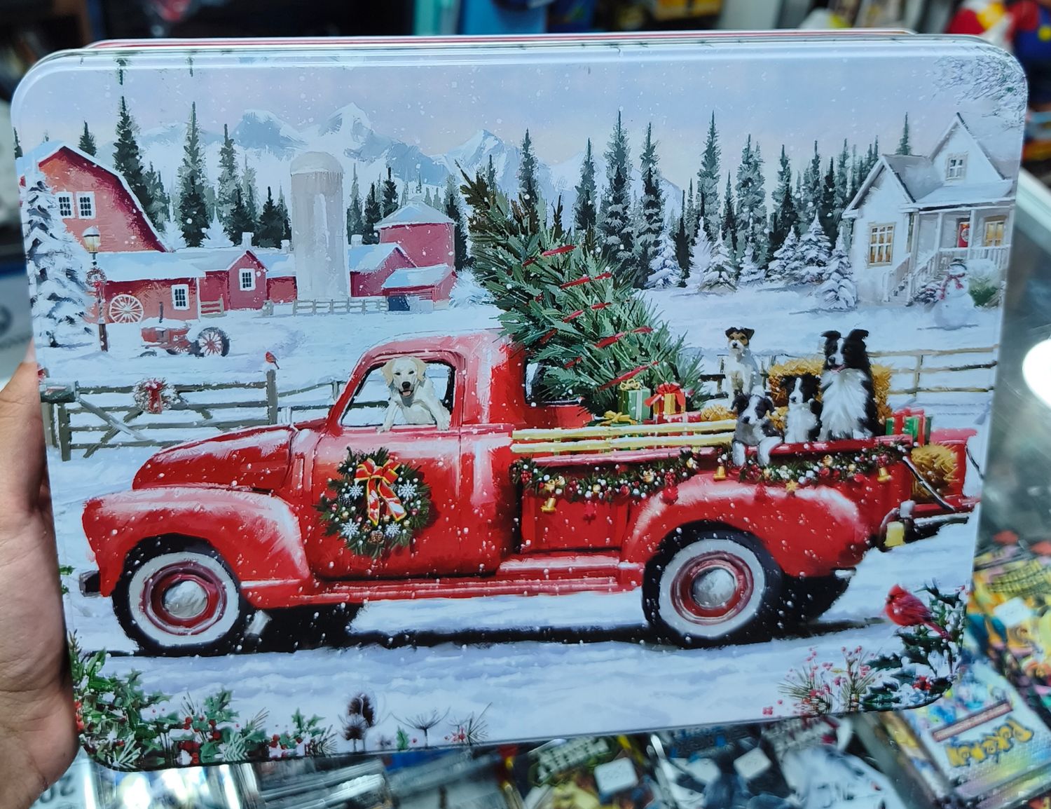 SJ1 Rompecabezas Navideño Con Caja de Metal