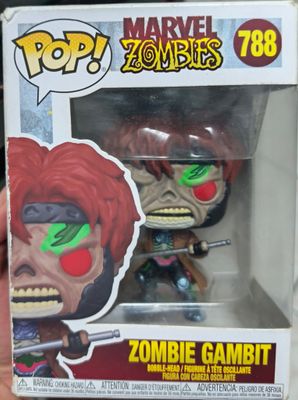 SH1 Zombie Gambit Figura Funko Pop 788 Marvel Zombies Caja Dañada