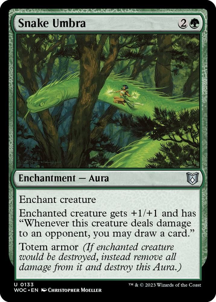 SH2 Snake Umbra - Commander: Wilds of Eldraine (WOC)