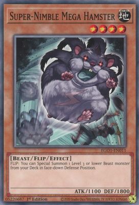 SH2 Super-Nimble Mega Hamster - Egyptian God Deck: Obelisk the Tormentor (EGO1) Common