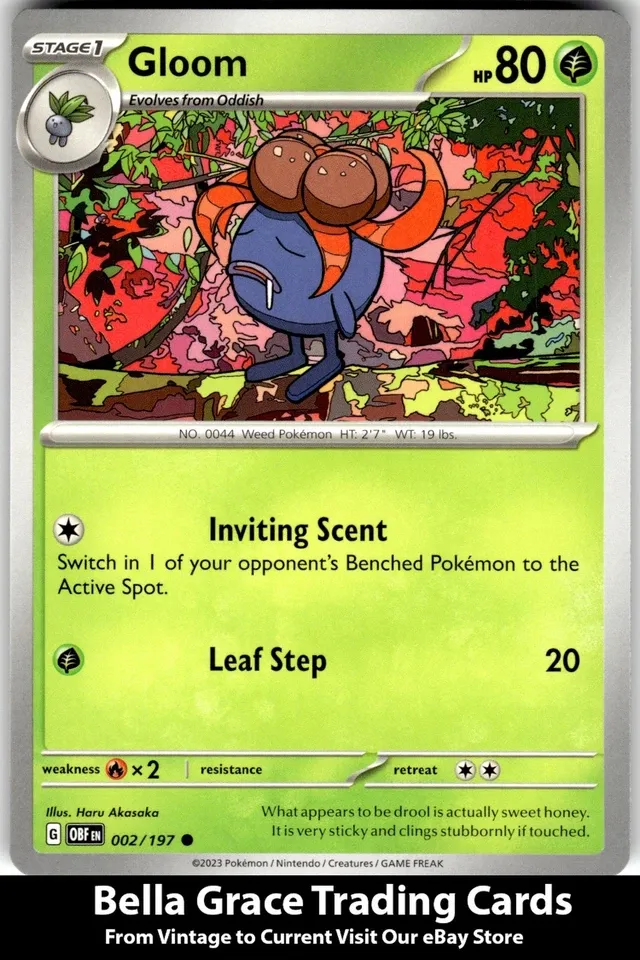 SH2 Gloom #002/197 SV03: Obsidian Flames Pokemon comun