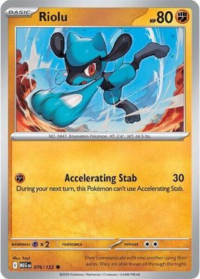 SH2 Riolu - ME01: Mega Evolution (MEG) Foil