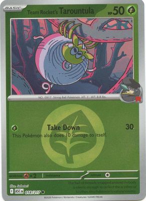 SH2 Team Rocket's Tarountula (Energy Symbol Pattern) - ME: Ascended Heroes (ASC) Foil