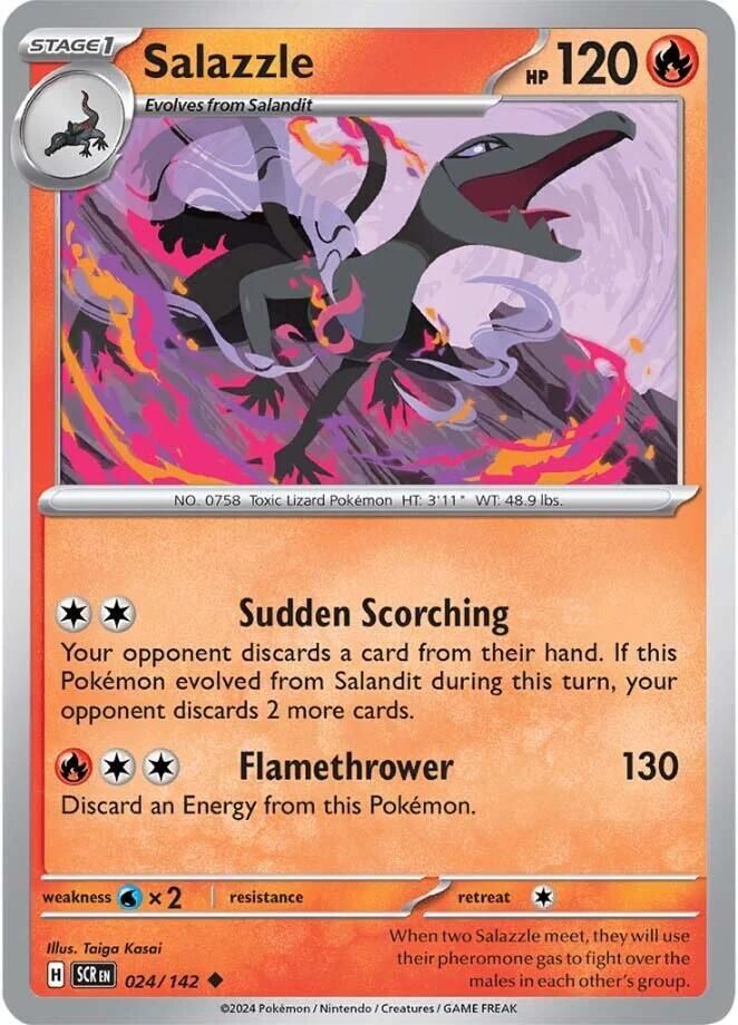 SH2 Salazzle - SV07: Stellar Crown (SCR) Foil