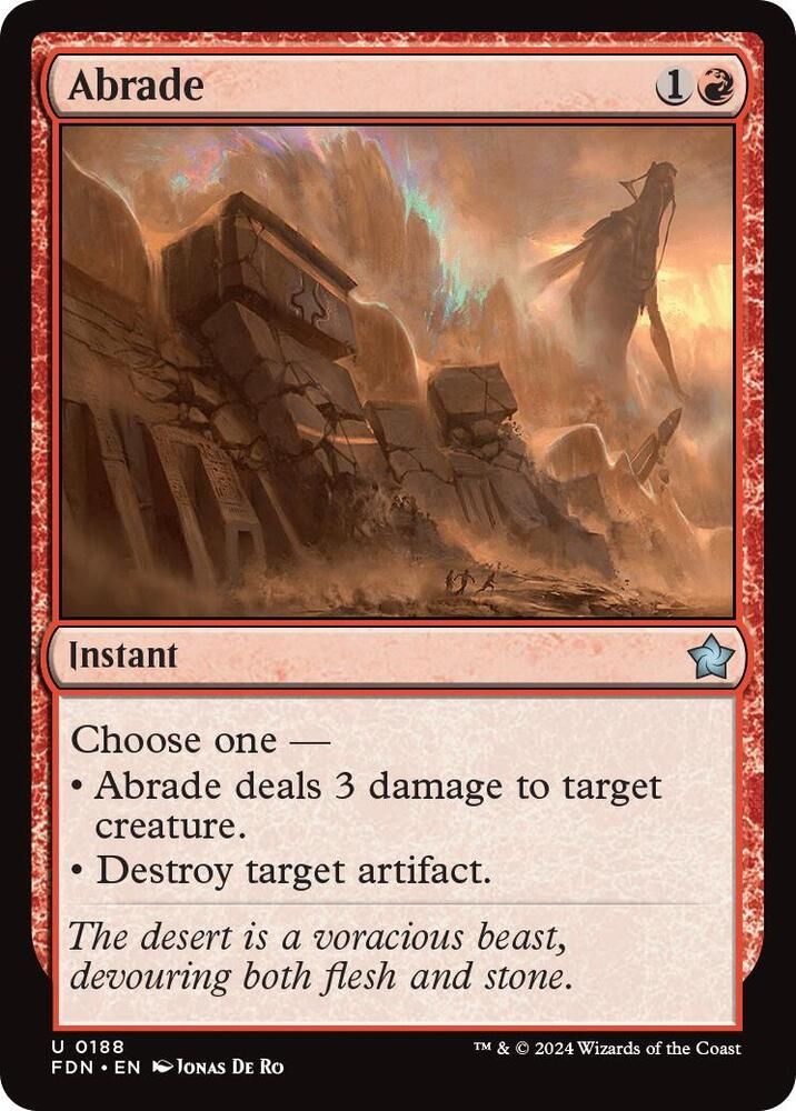 SH2 Abrade - Foundations (FDN) Foil