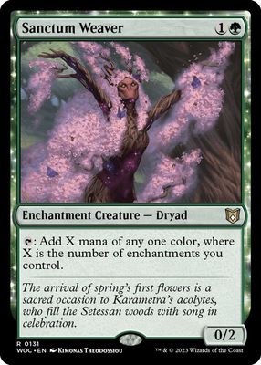 SH2 Sanctum Weaver - Commander: Wilds of Eldraine (WOC)