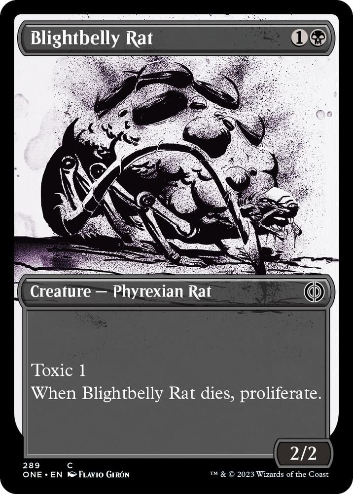 SH2 Blightbelly Rat (Showcase) - Phyrexia: All Will Be One (ONE) Foil