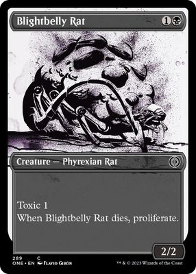 SH2 Blightbelly Rat (Showcase) - Phyrexia: All Will Be One (ONE) Foil
