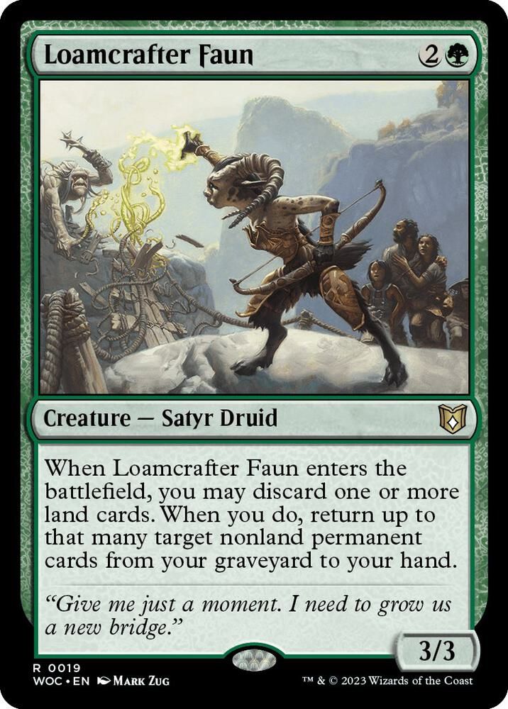 SH2 Loamcrafter Faun - Commander: Wilds of Eldraine (WOC)